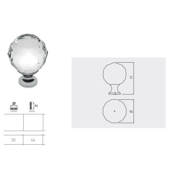 Ročaj okrogli-kristal-mere